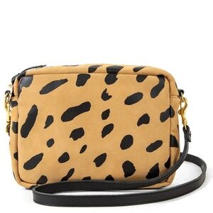 Clare v cheetah midi sac
